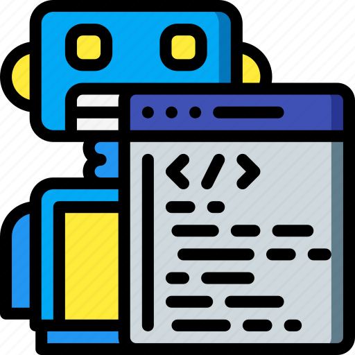 Artificial, bot, coding, intelligence, machine, online, robot icon - Download on Iconfinder