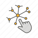 artificial, intelligence, ai, technology, icon, hand 