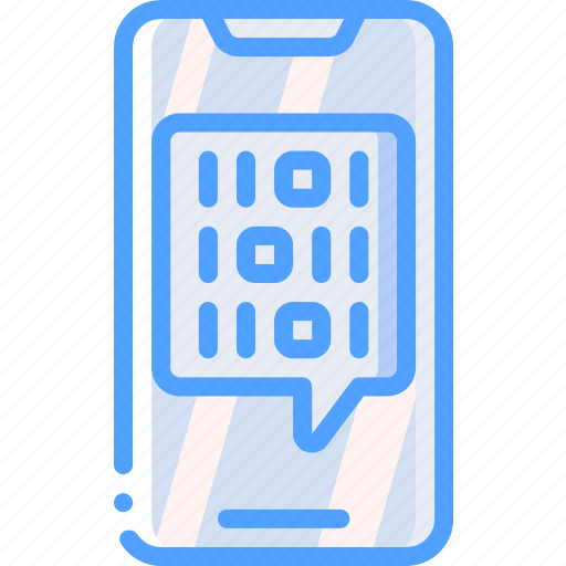 Artificial, binary, intelligence, machine, phone, robot icon - Download on Iconfinder