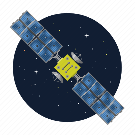 artificial satellites clipart sun
