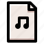 audio, data, document, file, mp3, music, sound 