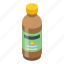 arugula, oil, bottle, isometric 