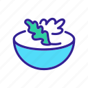 arugula, bowl, fork, garden, plate, rucola, salad
