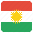 country, european, flag, kurdish, kurdistan, national, region
