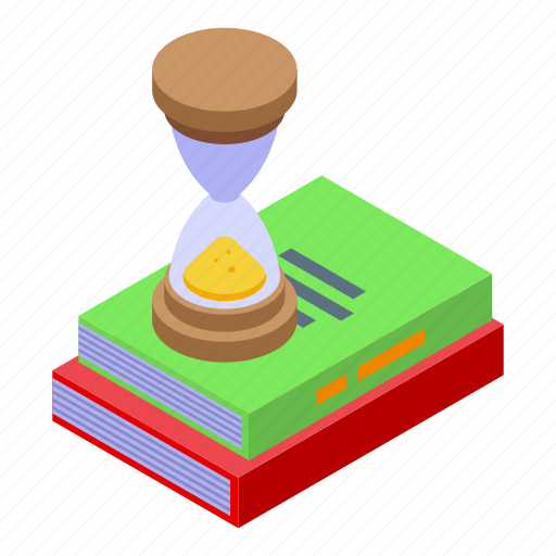 Hourglass, assignment, isometric icon - Download on Iconfinder