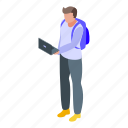 student, assignment, isometric