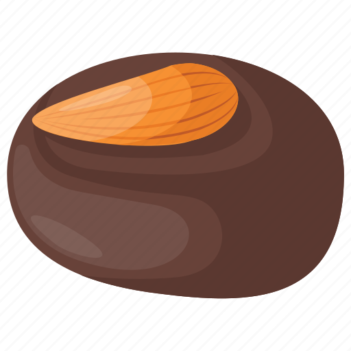 Almond chocolate, assorted chocolate, cocoa butter, milk chocolate, sweet food icon - Download on Iconfinder