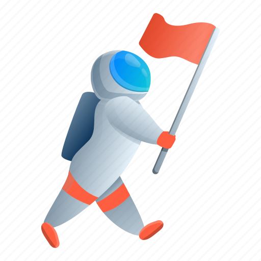 Astronaut, flag, man, star icon - Download on Iconfinder