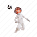 astronaut, soccer, football, sport, ball, play, sports, game, player 