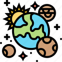 earth, planet, space, globe, galaxy