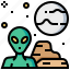 alien, character, extraterrestrial, humanoid, monster, space 