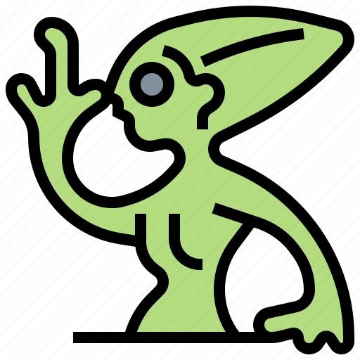 Alien, creature, extraterrestrial, monster, space icon - Download on Iconfinder