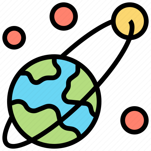 Earth, galaxy, moon, orbit, trajectory icon - Download on Iconfinder