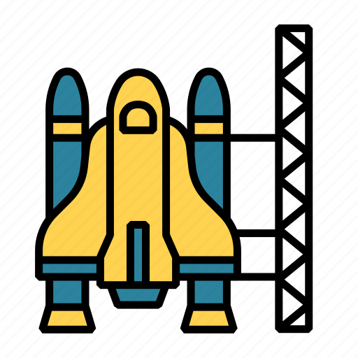 Space, astronomy, launch, startup, spaceship, shuttle, spaceport icon - Download on Iconfinder