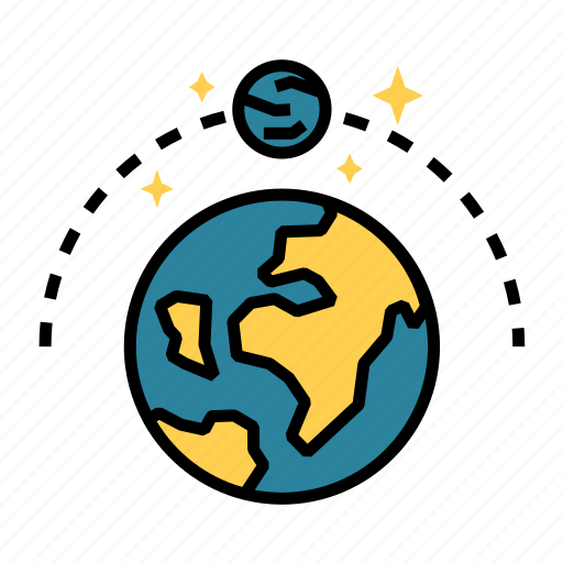 Space, astronomy, earth, moon, orbit, planet, satellite icon - Download on Iconfinder