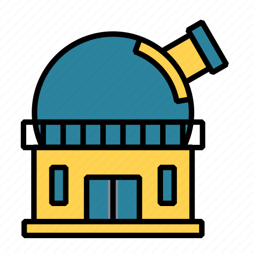 Space, astronomy, telescope, observatory, spyglass, building, planetarium icon - Download on Iconfinder