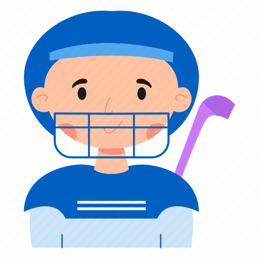 Hockey, avatar, colorful, sport, person, profile, game icon - Download on Iconfinder