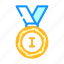 medal, athlete, winner, award, sport, equipment 