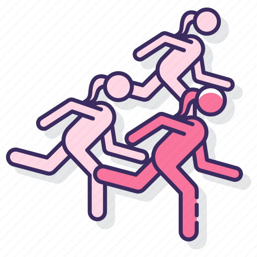 Female, running, team, woman icon - Download on Iconfinder