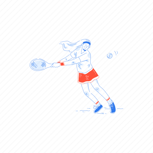 Tennis, sport illustration - Download on Iconfinder