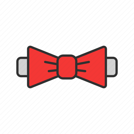 Bow tie, formal attire, red tie, tie icon - Download on Iconfinder