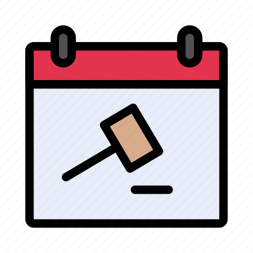 Bid, court, date, calendar, auction icon - Download on Iconfinder