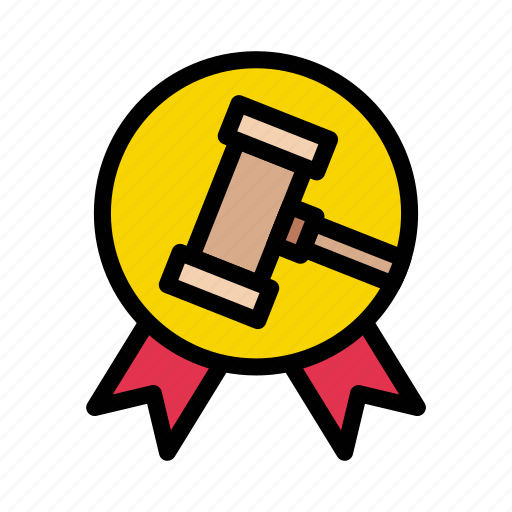 Bid, badge, medal, gavel, auction icon - Download on Iconfinder