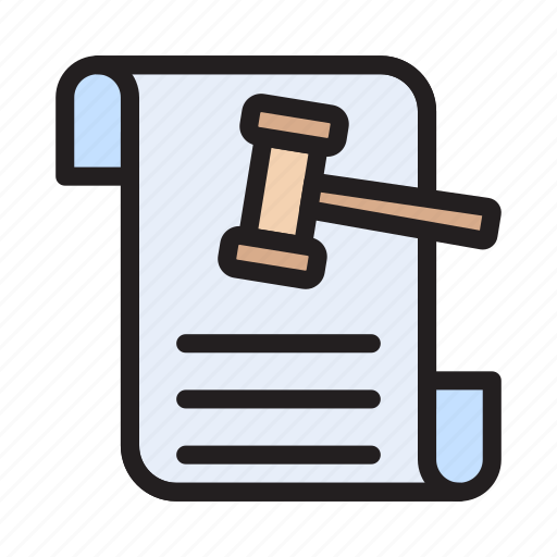 Document, bid, law, contract, auction icon - Download on Iconfinder