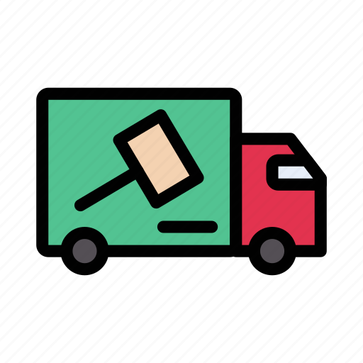 Vehicle, transport, delivery, truck, auction icon - Download on Iconfinder