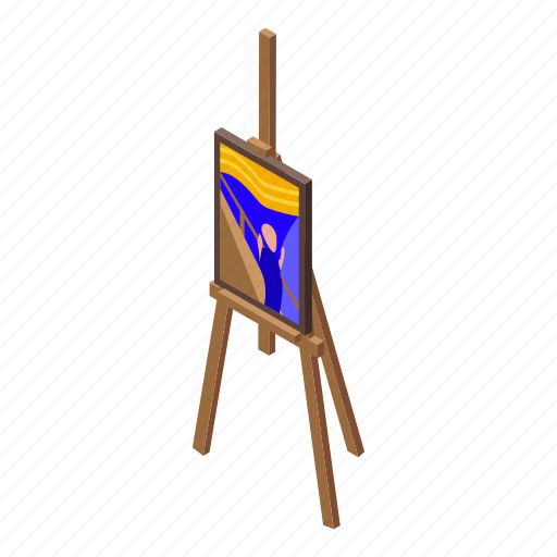 Old, paint, auction, isometric icon - Download on Iconfinder