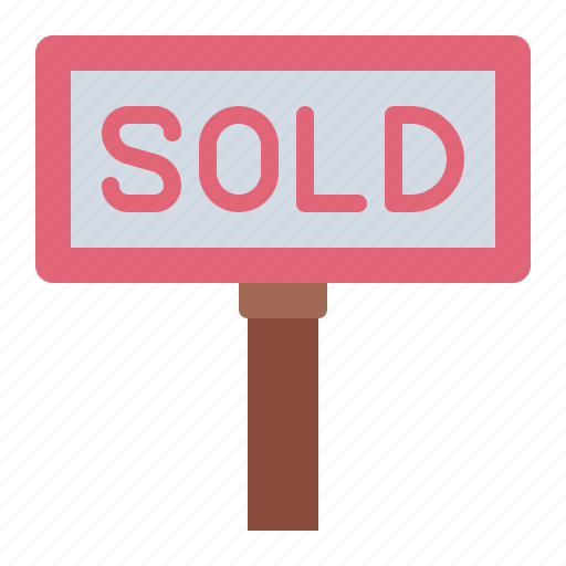 Sold, sign, auction, business, trade icon - Download on Iconfinder