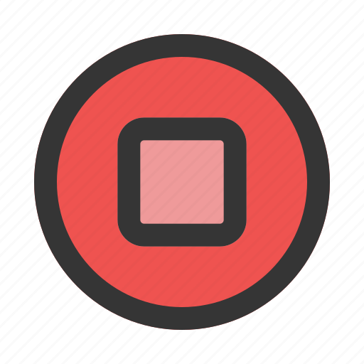 Stop, square, button, multimedia, option, music, player icon - Download on Iconfinder