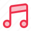 music, note, song, quaver, and, multimedia, player 