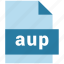 audio file format, aup, extension, file, format, hovytech, type 