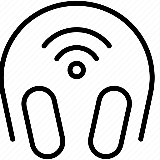 Audio, earphones, headphones, music, sound, wifi icon - Download on Iconfinder