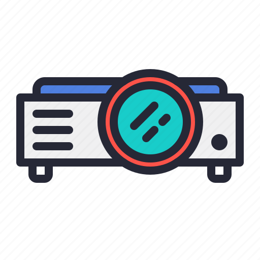 Lens, projector, screen, video icon - Download on Iconfinder