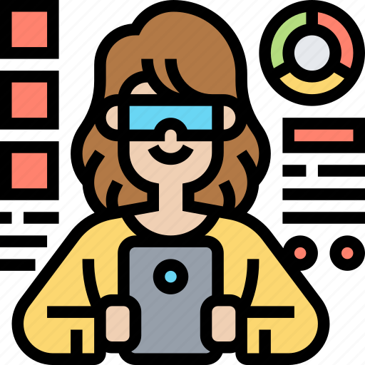 Glasses, augmented, reality, headset, experience icon - Download on Iconfinder