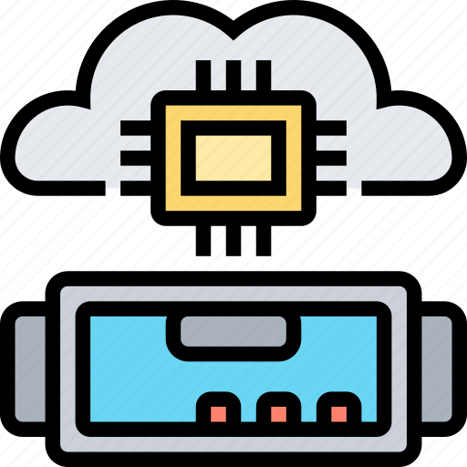 Hardware, processing, cloud, digital, electronics icon - Download on Iconfinder