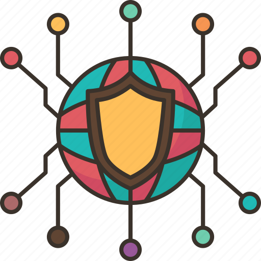 Cybersecurity, protection, safety, connection, network icon - Download on Iconfinder