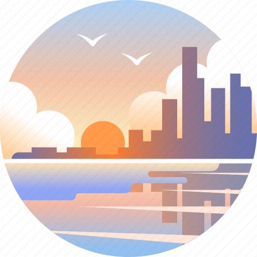 Australia, beach, broadbeach, coast, gold coast, queensland, skyline icon - Download on Iconfinder