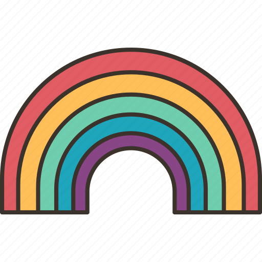 Rainbow, spectrum, autism, range, represent icon - Download on Iconfinder