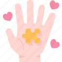 puzzle, hands, support, autism, awareness