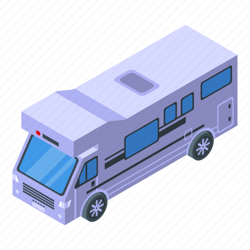 Tourism, bus, isometric icon - Download on Iconfinder