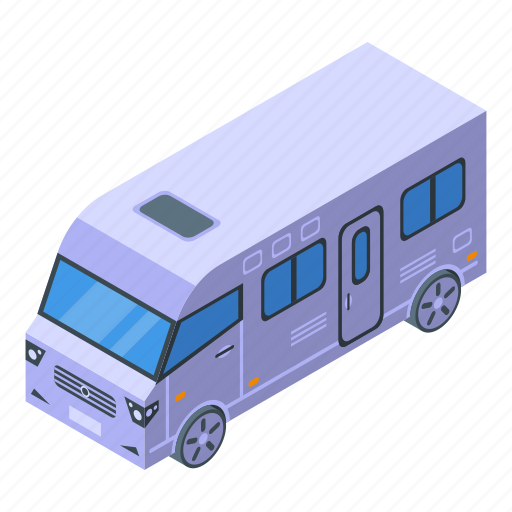 Travel, motorhome, isometric icon - Download on Iconfinder