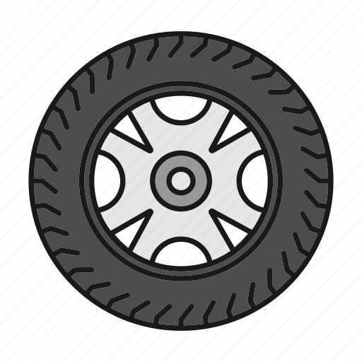 Automobile, car, rim, tire, tyre, vehicle, wheel icon - Download on Iconfinder