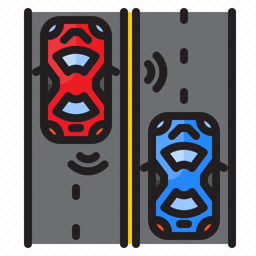 Driving, car, sensor, automobile, road icon - Download on Iconfinder