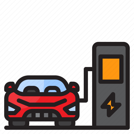 Electric, car, charge, station, power, technology icon - Download on Iconfinder