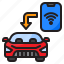 mobile, application, control, car, technology 