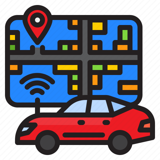 Navigator, map, location, gps, automatic, car icon - Download on Iconfinder