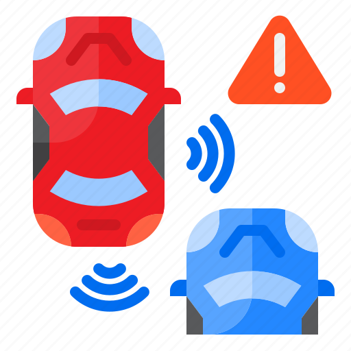 Autonomous, sensor, warning, vehicle, safety icon - Download on Iconfinder
